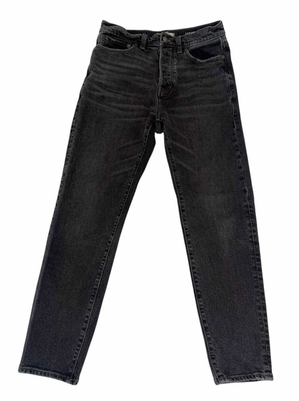 Madewell Vintage Taper Men’s Jeans Denim 31x32 Charcoal Grey Black Button Fly